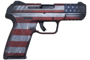 Ruger SECURITY-9 3840 9MM Pistol 15+1 Battleworn Flag Design