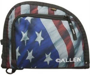 Allen 7719 Handgun Case 9 in Endura USA Flag Lockable 1 Pocket