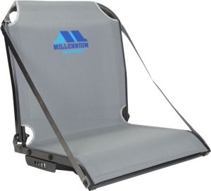 MILLENNIUM B100 BOAT SEAT W/ ARM REST STRAPS GRAY