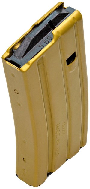 DuraMag 2023009175CPD AR-15 20rd Magazine 5.56/.223/.300 BLK Desert Gold