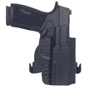 ROUNDED SSRP365XMACROCFRHOW Paddle Holster Black Carbon Kydex RH