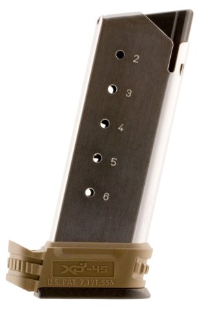 Springfield Armory XDS5002FDE Backstrap Sleeve 45 ACP Flat Dark Earth Po...