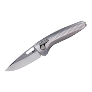 SOG Knives One-Zero XR Folding Knife 3-1/10 Drop Point Blade Silver Black Box