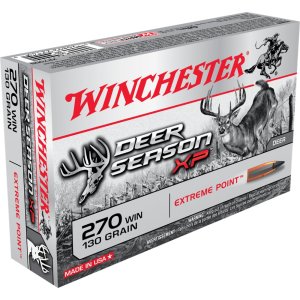 Winchester Ammo X270DS Deer Season XP 270 Win 130 gr Extreme Point 20 Per Box/ 10 Cs