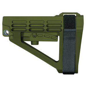 SB Tactical SBA4 Adjustable Brace OD Green 5-Position AR-Platform