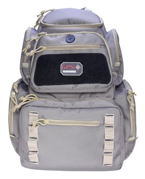 G Outdoors 1712BPRK Pistolero Backpack Rifle Green/Khaki, Holds 5 Handguns
