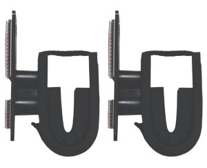 Rugged Suppressors 10030 Dual-Lock Gun Holder Black Metal Mount