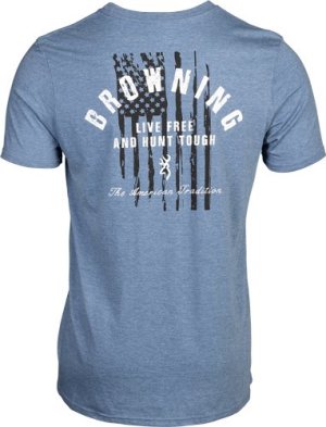 Browning SS T-SHIRT HUNT TOUGH BLUE