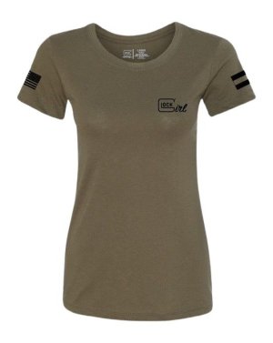 Glock AP96369 Glock GIRL FLAG TEE L GRN
