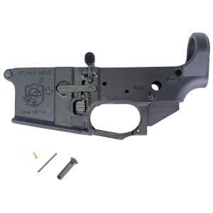 KAC SR-15 556 STRIPPED LOWER Ambi mag release, ambi bolt catch, trigger guard, pivot pin, takedown pin Minor Cosmetic Blemishes
