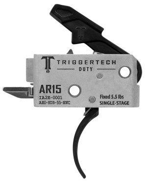 TriggerTech AH0SDB55NNC AR-15 Duty Single-Stage 5.5 lbs Curved Trigger