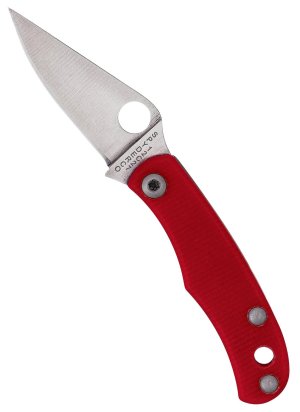Spyderco C133GRDP Bug Red G-10 Knife