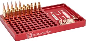 Hornady 480043 Reloading Block Red Aluminum 100rd 308 Win/6.5 Creedmoor