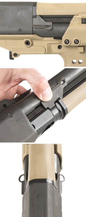 Kel-Tec KSG-515 Single Point Sling Attachment in Black, Durable Steel, Includes Left and Right Attachments