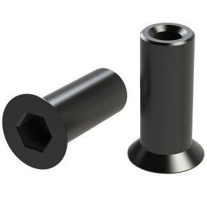 YHM VICTRA-12 Sleeve Nut Allen 12G 2-Pack Matte Finish