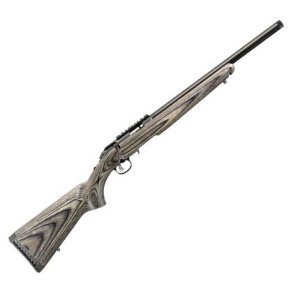 Ruger 8348 American Rimfire Target 22 LR, 18" Threaded Bull Barrel, Satin Blued Alloy Steel, Black Laminate Stock, 10-Round Capacity, Optics Ready