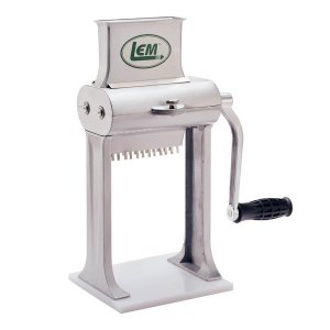 LEM 1432 2-in-1 Jerky Slicer & Tenderizer, Cast Aluminum, 22 Blades