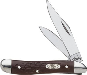 Case Cutlery Medium Stockman 3.25 In Brown Jigged Synthetic