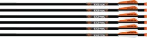 Easton 230077 XBow Bolt 9mm Carbon 22" 3" Vanes Half Moon 6-Pack