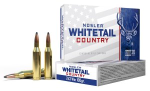 Nosler Whitetail Country 243 Winchester 100 Grain SP 20 Rounds