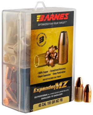 Barnes 30509 .45 Caliber 195 Grain Hollow Point Muzzleloader Bullets 24 ct