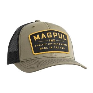 Magpul MAG1102 Go Bang Trucker Cap OD Green Mesh Back Snap Closure