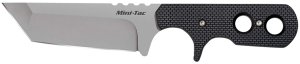 Cold Steel Tac Mini 49HTF 3.75 In Tanto AUS-8A Blade Black Griv-Ex