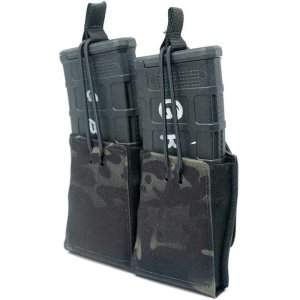GBRS Group Double Rifle Pouch Mcb Multicam Black MOLLE Compatible