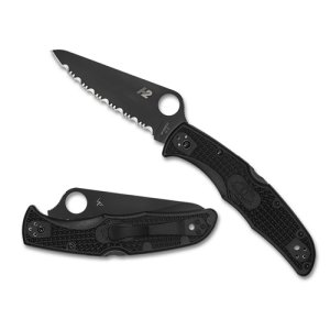 Spyderco C91PBBK2S Pacific Salt 2 Folding Knife Black FRN