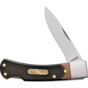 Old Timer 1180008 Bear Head 1-Blade Lockback Knife 2.2" Stainless Steel