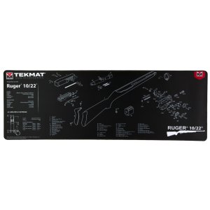 TekMat TEKR441022 Ruger 10-22 Ultra 44 Cleaning Mat 15"x44" Neoprene