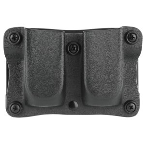 DeSantis A87KJJJZ0 Quantico Double Mag Pouch Black Kydex OWB 1.75" Belt