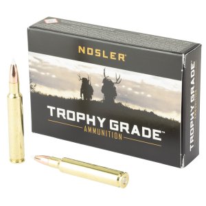 Nosler 60076 Trophy Grade Hunting 280 Ackley Improved 160 gr AccuBond 20 Per Box/ 10 Cs