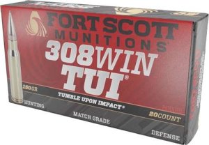 Fort Scott Munitions 308150SCV2 Tumble Upon Impact (TUI) Rifle 308Win...