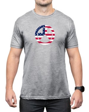 Magpul MAG1281030S Independence Icon Gray Heather Cotton T-Shirt Small
