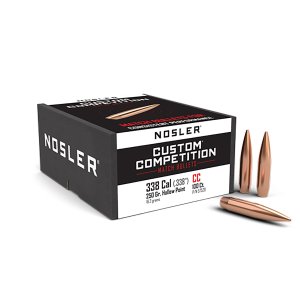 Nosler 57520 Custom Competition .338 Cal 250gr HPBT Bullets 100/Box
