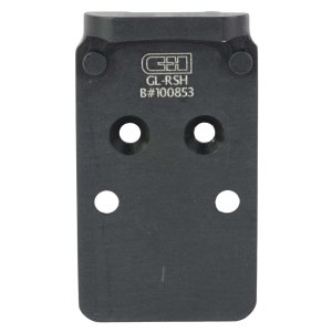 C&H Precision V4 Optic Mounting Plate Glock MOS Black Anodized