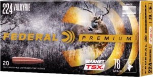 Federal Premium 224 Valkyrie 78gr Barnes TSX 20rd P224VLKBTSX1