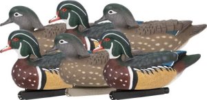 Zink ZNKDY323 Floater Wood Duck Decoys 6-Pack