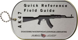 Real AVID AK47 FIELD GUIDE AK47 MAINTENANCE CARDS