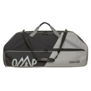 October Mountain Tioga 40 In Rip-Stop Fabric Bow Case Black/Grey