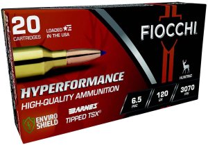 Fiocchi 65PRCTT 6.5PRC 120gr Barnes Tipped TSX Bullets 20/Box