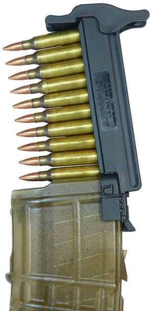Maglula LU54B StripLULA Loader Black Polymer 10rd 223/5.56 NATO AUG