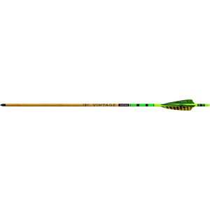 Black Eagle Vintage Traditional .005 600 Green/Yellow Feathers 6pk