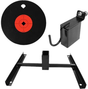 Birchwood Casey 8" Steel Target Range Pack AR 500 Single Hole Gong with 2 in 1 Hanger and Base