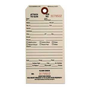 Brownells Single Stub Claim Checks CC-1 500 Pack