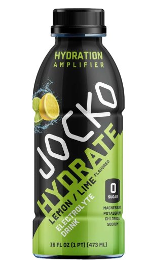 JOCKO Fuel 29265 Lemon Lime Hydrate Drink 16oz 12-Pack Electrolytes