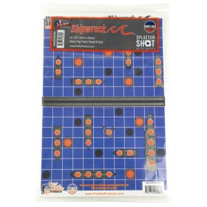 ProShot SPLATTER SHOT GAME SERIES 12IN X 18IN SHIPWRECK HEAVY TAG PAPER TARGET - 8 PACK GS-SHIP-8PK
