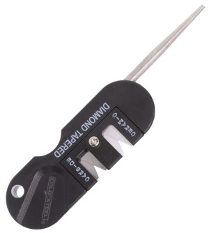 Cold Steel CSKS31SCDR 3-In-1 Knife Sharpener Black Carbide/Ceramic Sharpener, Coarse/Fine