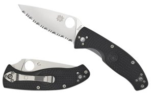 Spyderco C122PSBK Tenacious Black FRN SL-PS 3.5" Knife